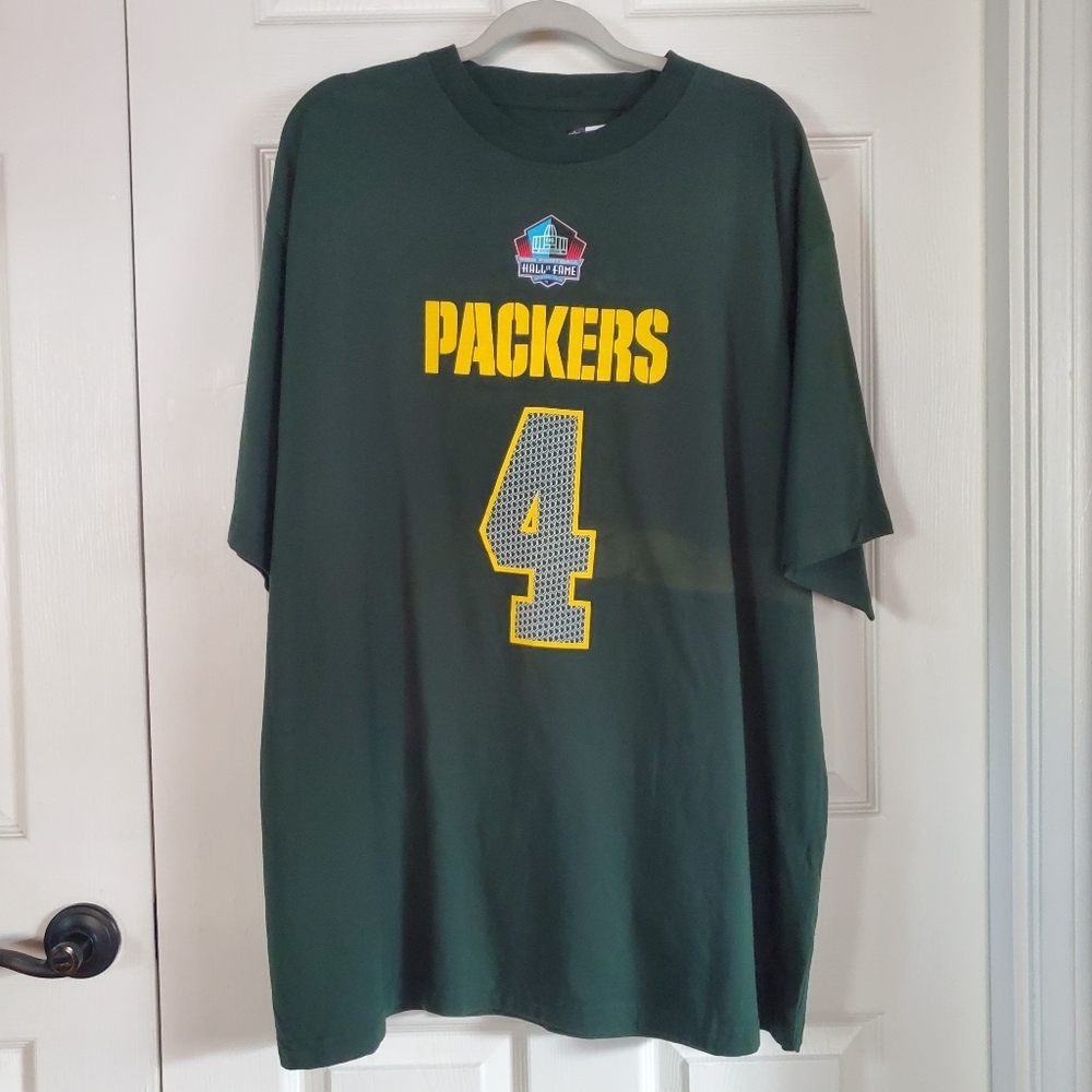 Brett Favre Green Bay Packers NFL T-shirt Short Sleeves Pullover 2XL‎ Big